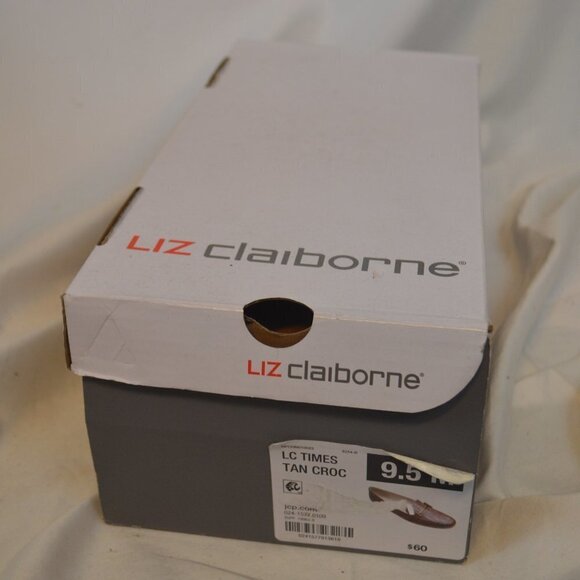 Liz Claiborne Brown Reptile Print Loafers With Gold Bit Size: 9.5 M - Picture 5 of 5